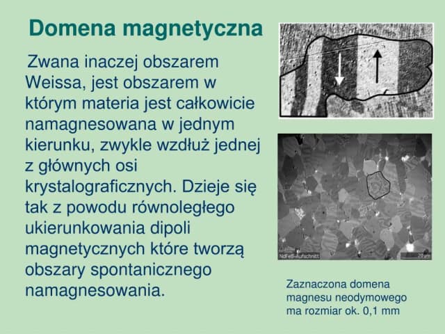 Domeny magnetyczne - co to jest i jak wpływają na materiały?